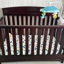 Crib, Mattress, Changing Table And Dresser