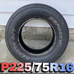 225/75R16 Definity Dakota H/T Single Tire