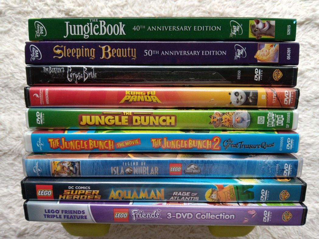 Kids/Animation DVDs, $3 each, Like New