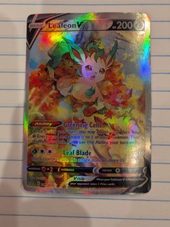 Leafeon V ( Alternate Full Art ) SWSH 07 : Evolving Skies