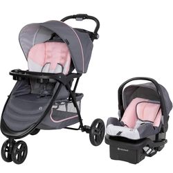 Baby Trend EZ Ride Travel System with EZ-Lift™ Infant Car Seat, Dash Pink