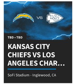 Los Angeles chargers vs Chiefs