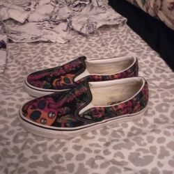 Vans Mens 7 1/2  Halloween Skeleton 