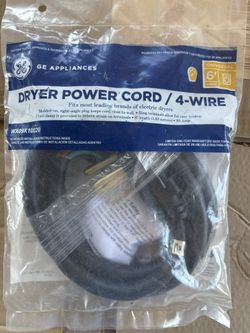 Dryer Power cord 4 Wire