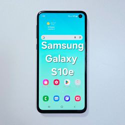 Samsung Galaxy S10e 128GB *Unlocked* - SM-G970U1, Prism Blue, Tested! With Case!