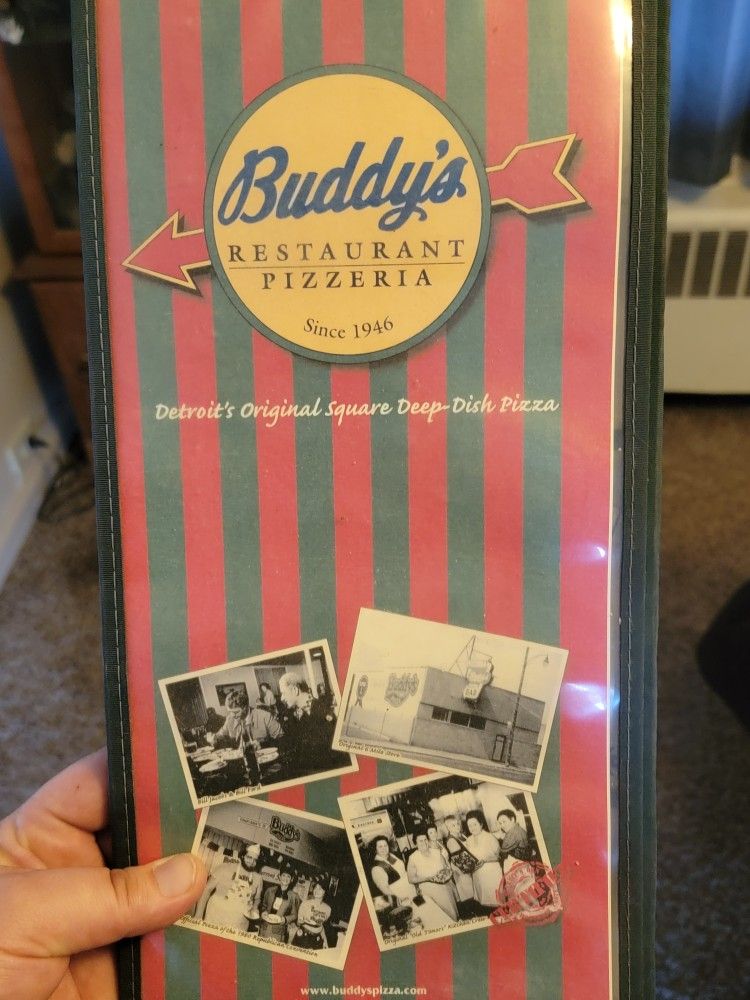 Vintage Buddy's Pizzeria Menu