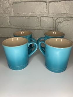 Set of 4 Ceramic Le Grueset Cups