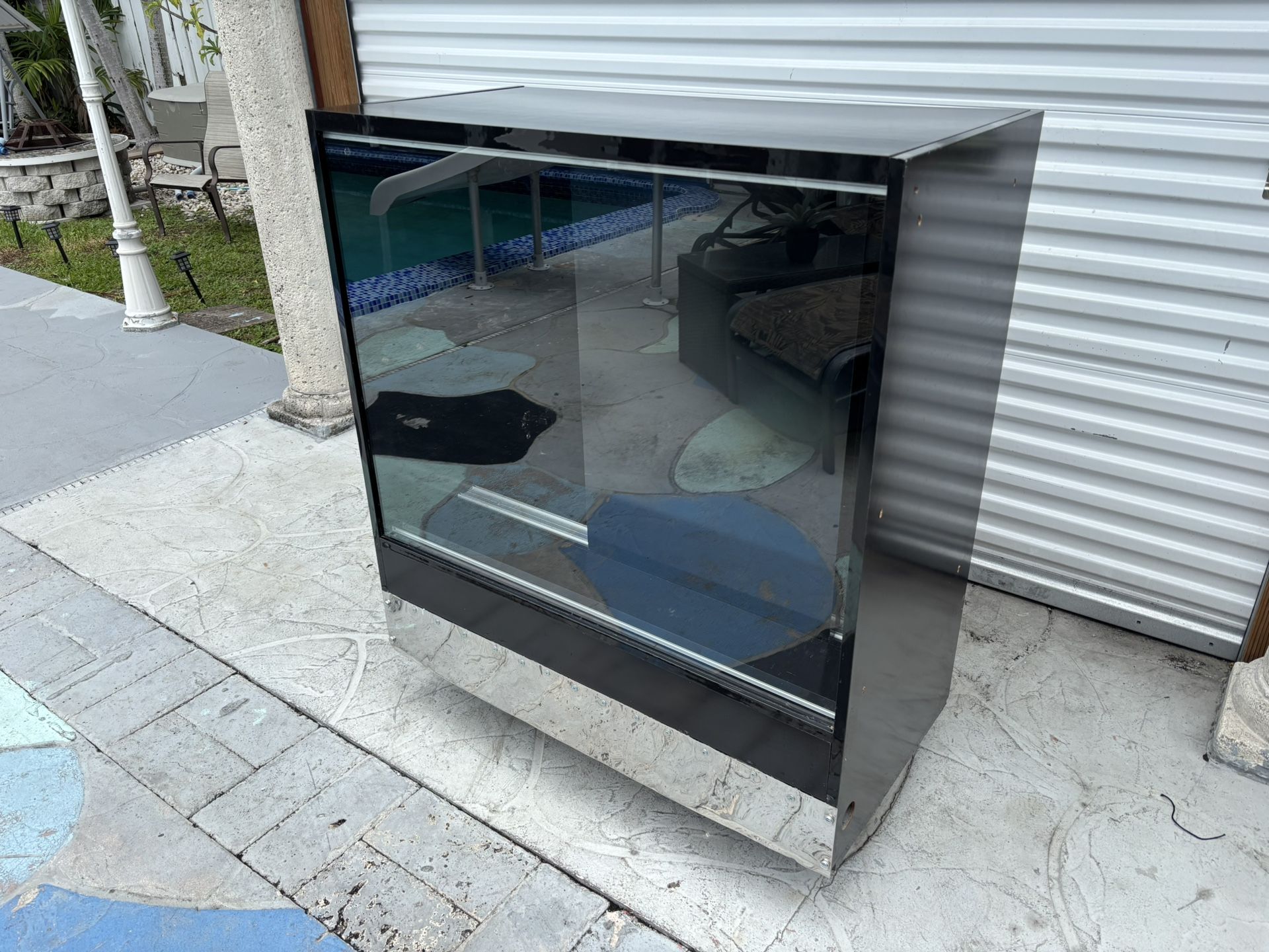 Retail Glass Display Showcase Countertop Cabinet - Black