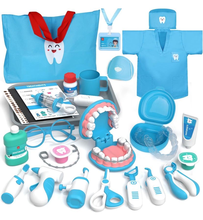 Doctor Kit for Toddlers 3-5, Kids Dentist Play Set, Toys for 4+ Year Old Girls Boys, Pretend Play for Toddlers 2-4, Kids Doctor Playset, Medical Kits