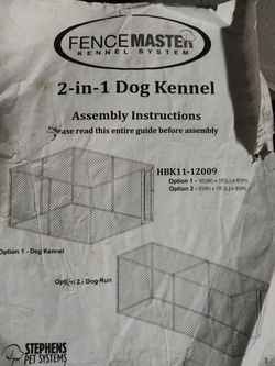 Fencemaster kennel system deals 2 in 1