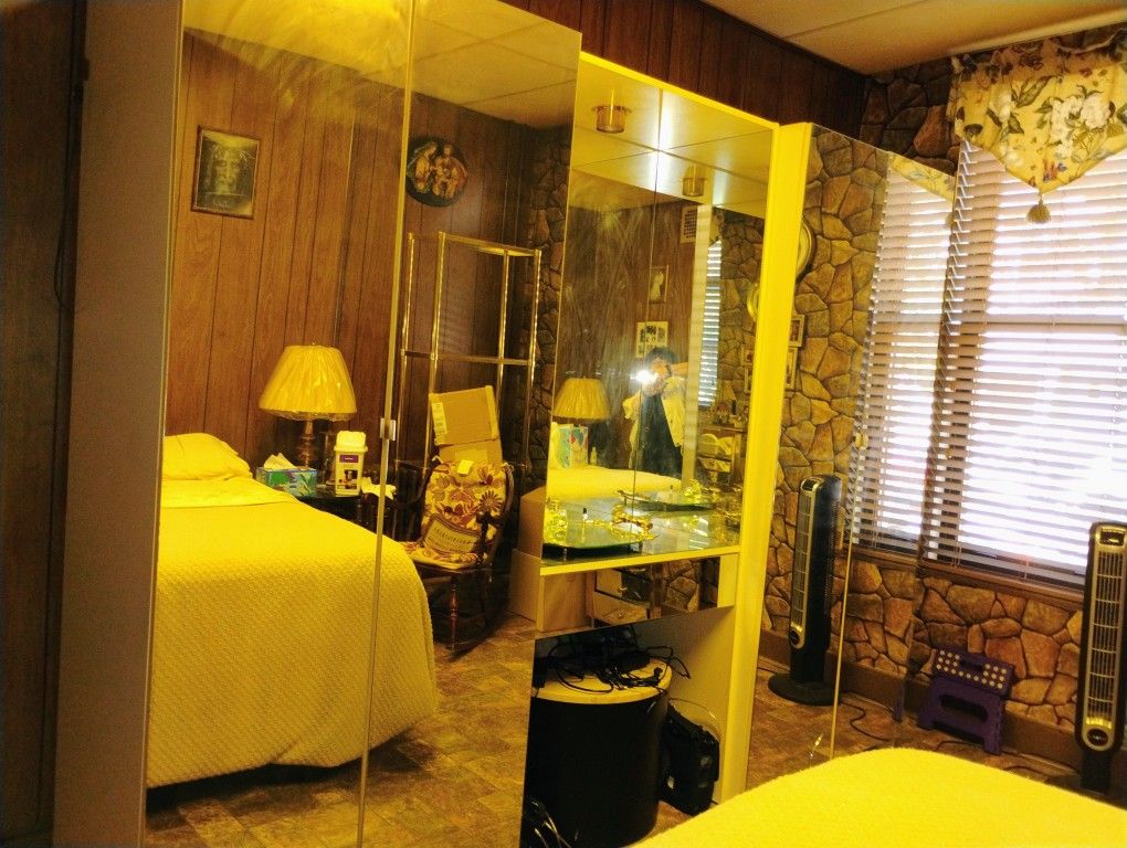 Mirrored Wall Unit Wardrobe...