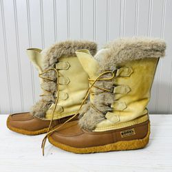 Vintage Sorel Leather Eskimo Style Boots