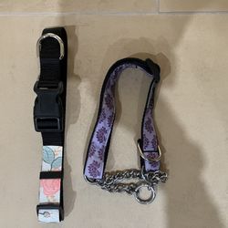 2 New Dog Collars M/L. 40-70 Lbs 