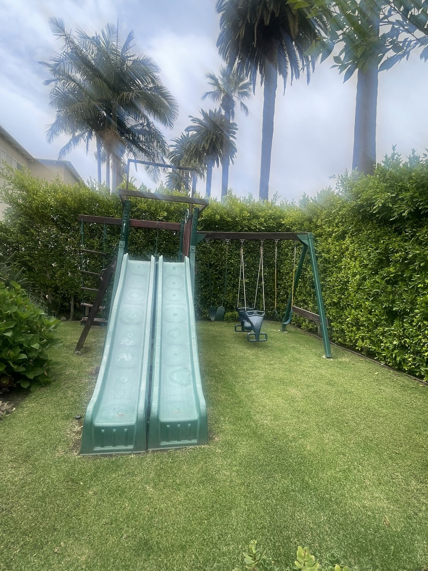 Playground Set- Double slides double swing