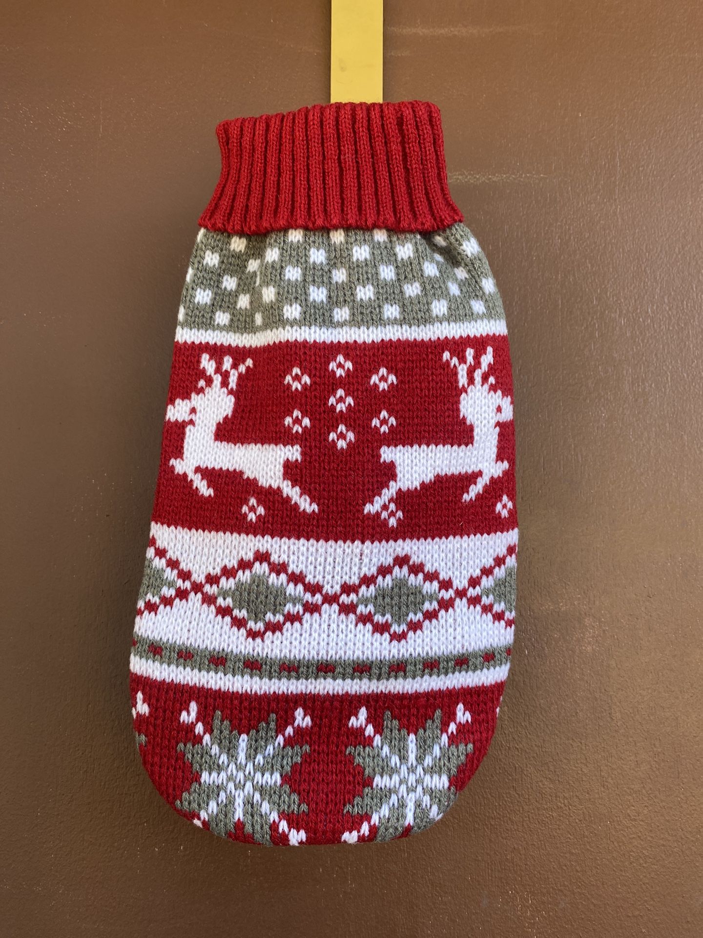 Christmas Dog /Cat Knitted Turtleneck Sweater 8”