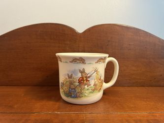 Vintage Royal Doulton Bunnykins Coffee Mug 3” tall x 3.5” diameter 