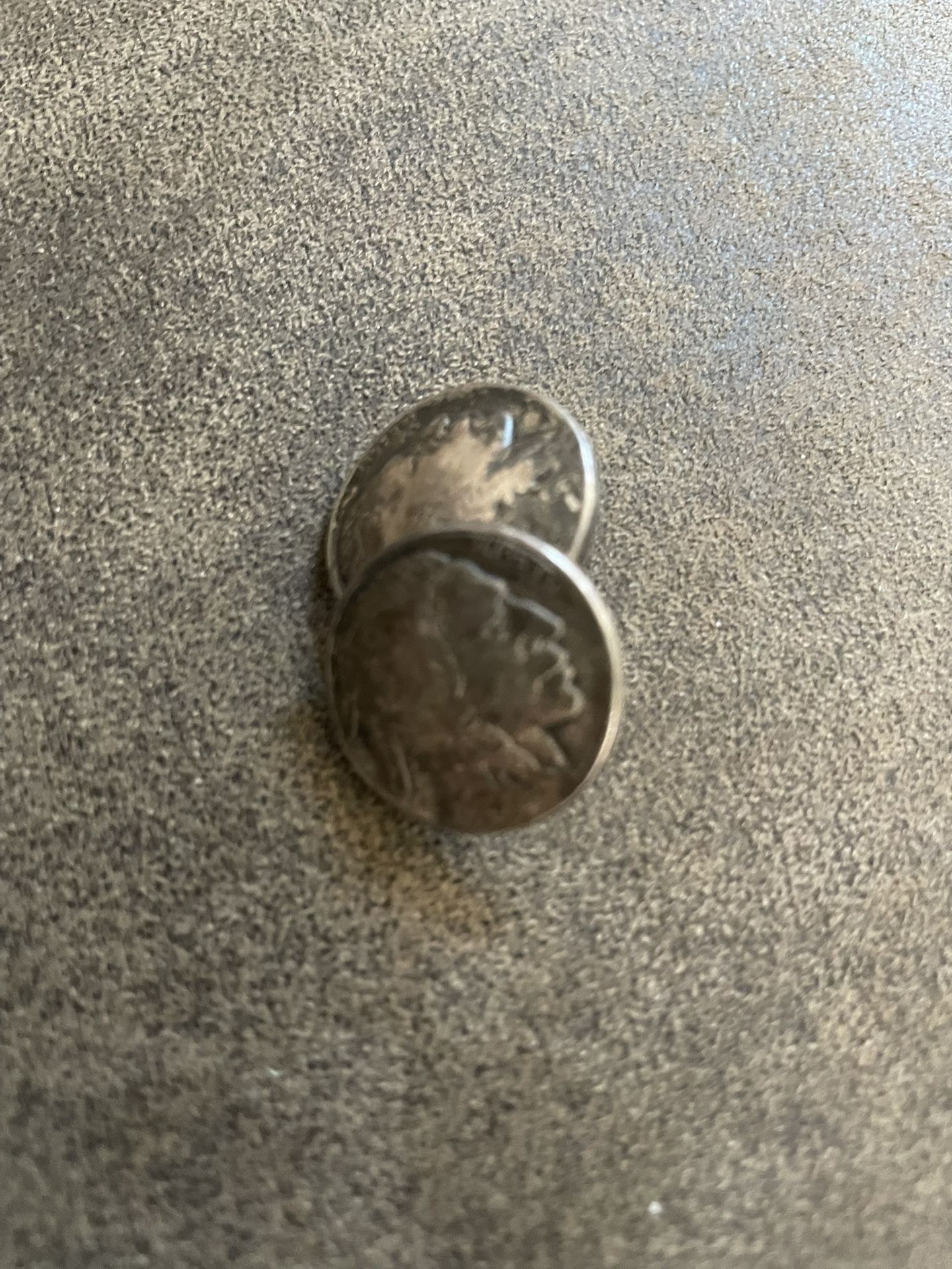 Cuff Links Indian Head. Nickle