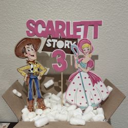 Pink Toy Story Birthday Party Centerpieces 
