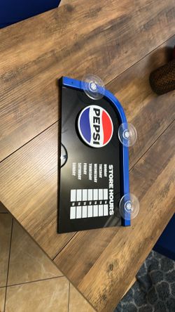 Pepsi Window Sign