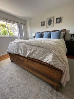 Atticus Reclaimed Wood Bed frame and Headboard