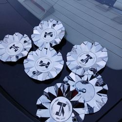 22 inch rims with two sets of tires. One set brand new.  Bolt pattern  5x120