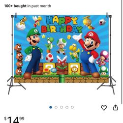 Mario Theme Party Background
