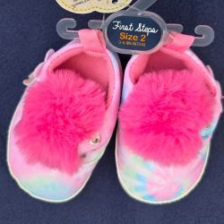 Adorable First Steps by Stepping Stones Baby Tie-Dye Sneakers - NWT - Sz 2