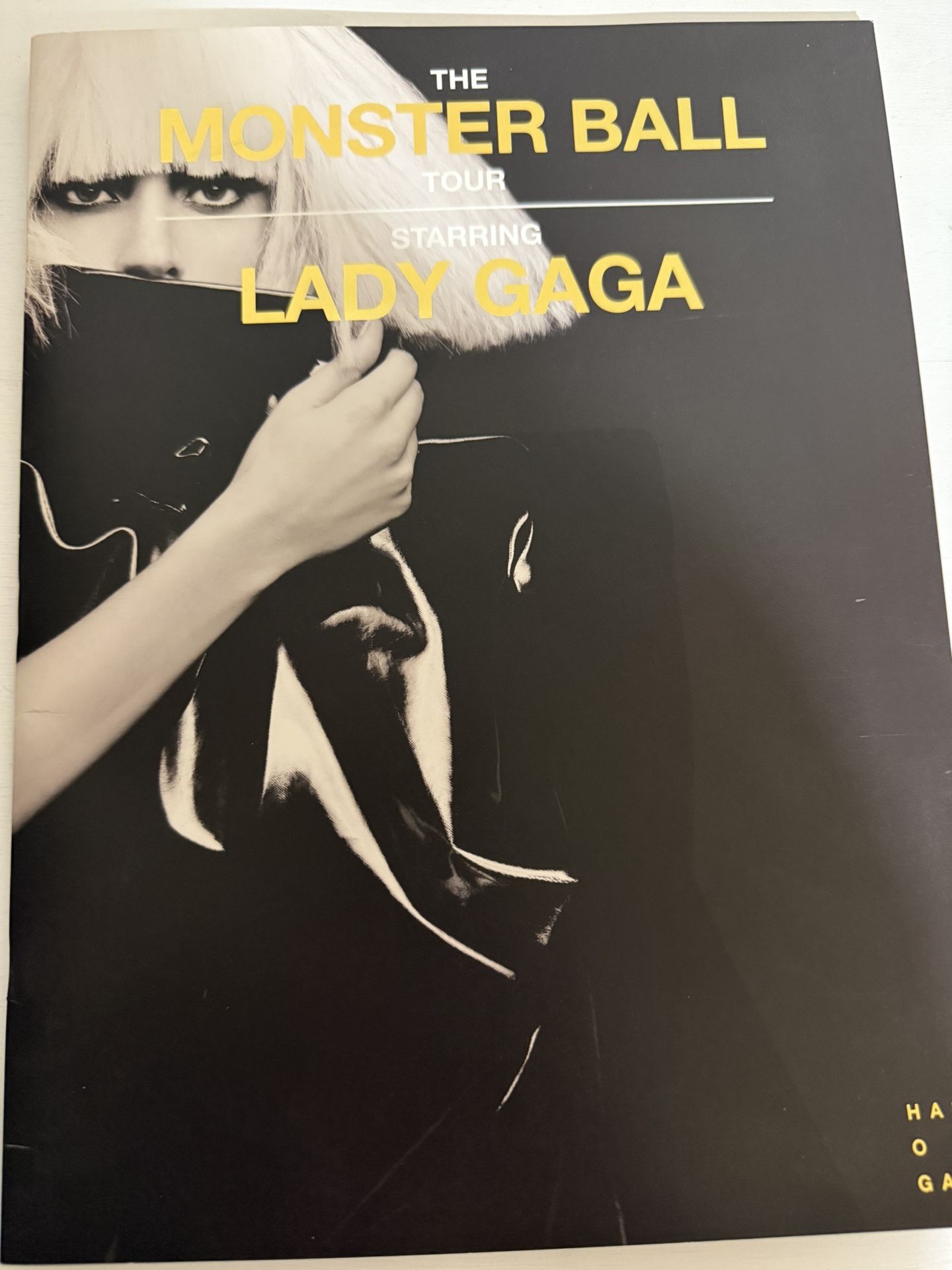 Lady Gaga Tour Program