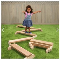 🧸 8-Piece Kids Balance Beam – Active Play Indoors & Outdoors 🌟