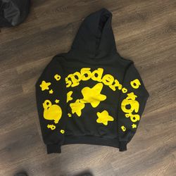 black and yellow spider hoodie