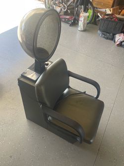 Barbershop Beauty Salon Chairs and Hair Dryer