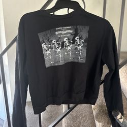 The Skeleton Dance Disney Long Sleeve Cropped Tee 