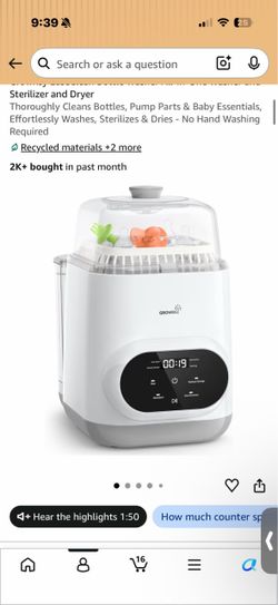 Grownsy baby bottle washer