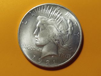 1921 Peace Dollar Uncirculated Coin Contemporary Copy.