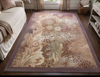 Momeni Floral Leopard Print Area Rug collectible