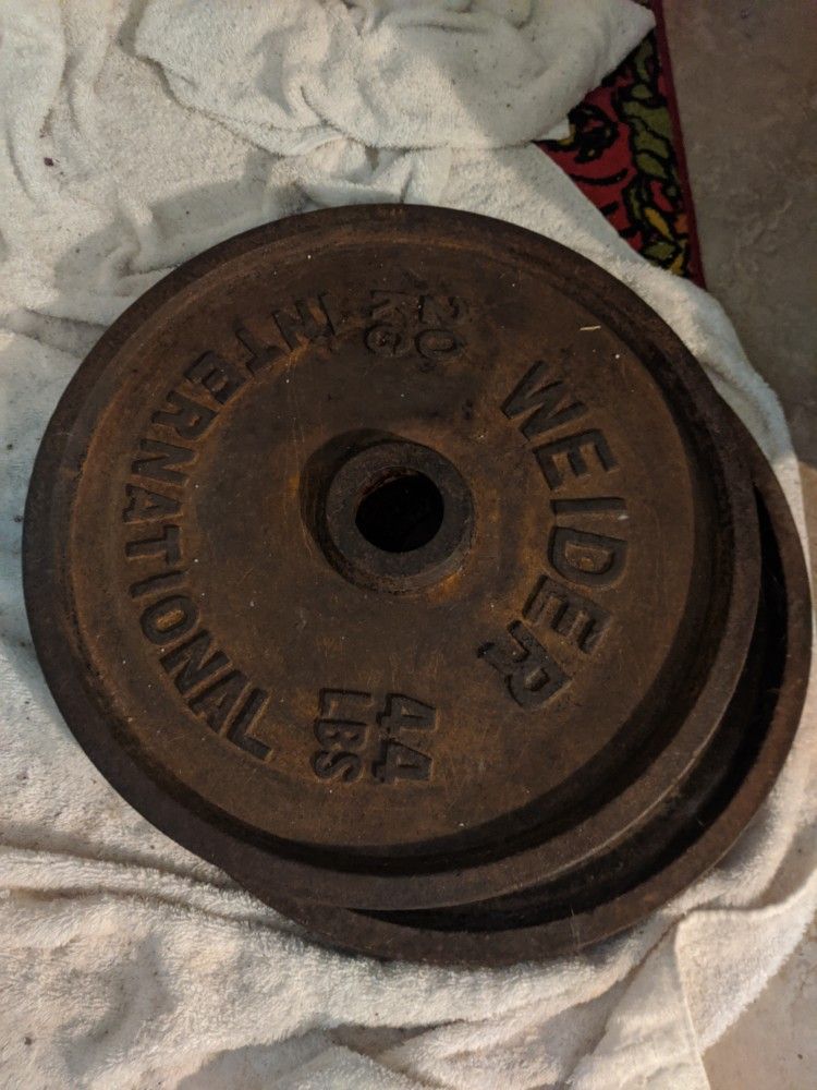 Weider 44lb plates