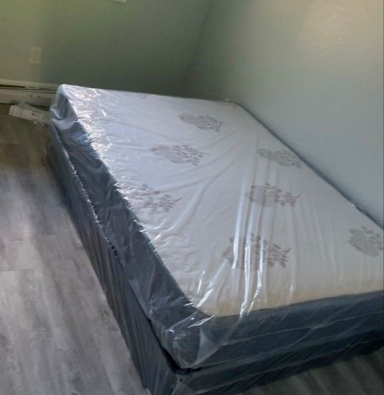 Queen Size Mattress regular With Box Spring Set Colchones Nuevos Queen