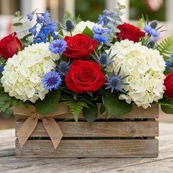 Fourth Of July Floral Centerpiece
