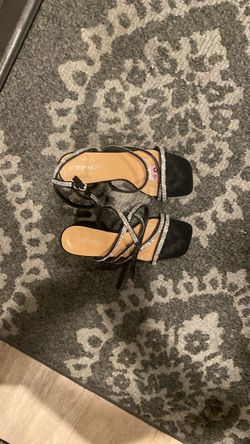 Used Top Moda Sandals with shiny Rhinestones very sexy