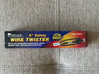 Pittsburgh 9 in. Safety Wire Twisting Pliers Model 45341 Professional Grade New