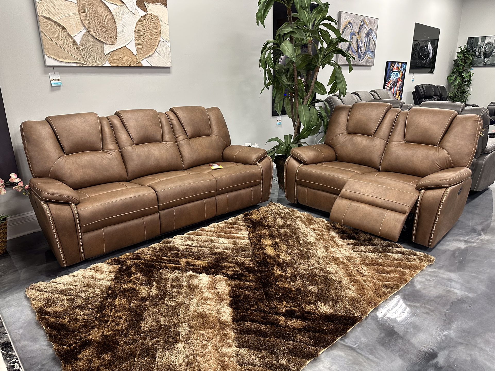 NEW POWER RECLINER SOFA & LOVESEAT