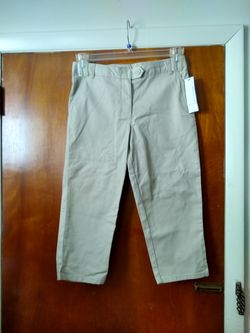 George Khaki Capris Kids 14 NWT