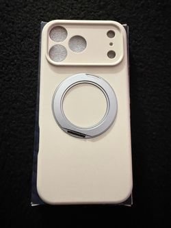 iPhone Silicone Case with Ring Stand