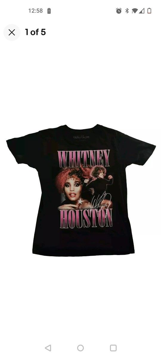Whitney Houston T-Shirt Men's Medium New