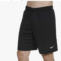 Nike Men's Dri-FIT Knit Training Shorts in Black size XL/ XXL (runs small)