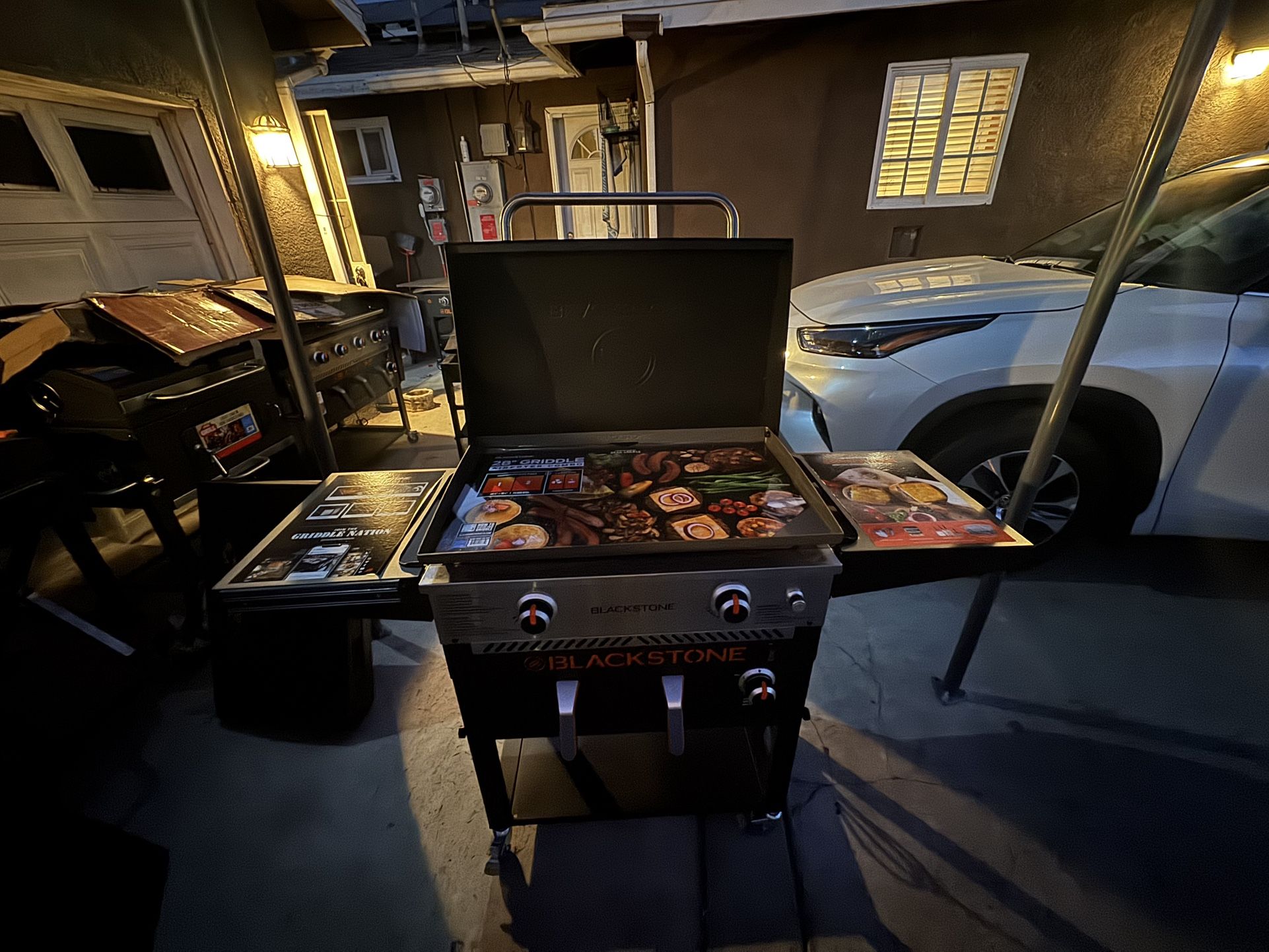 Blackstone Combinación de Plancha a Gas Propano de 2 Quemadores y 28\