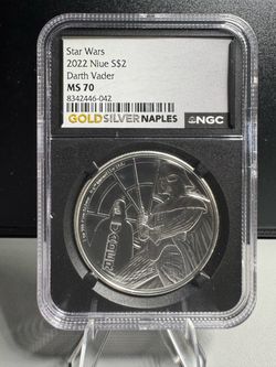 2022 Niue $2 Star Wars Darth Vader 1 oz .999 Silver NGC MS70 (contact info removed)-042