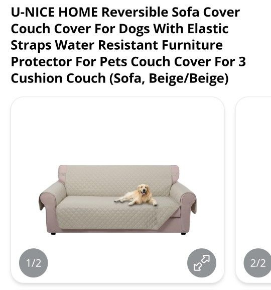 Reversible Couch Cover 