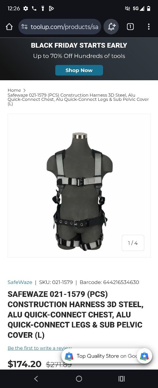 Safewaze Construction Harness