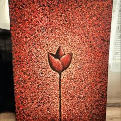 "Tulip" Original Oil Painting by P. Kelland 